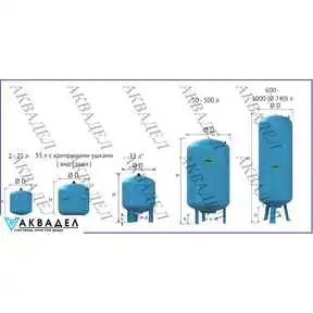 Бак мембранный DE 500 10bar/70*C артикул REFLEX7306900